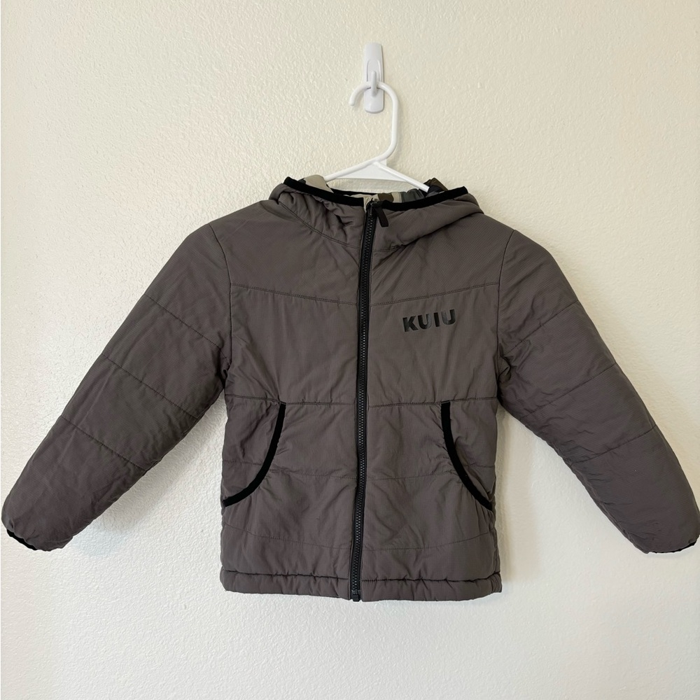 KUIU Versa 3DeFX+ Kids Camo Reversible Hooded Full Zip Jacket - Picture 6 of 10